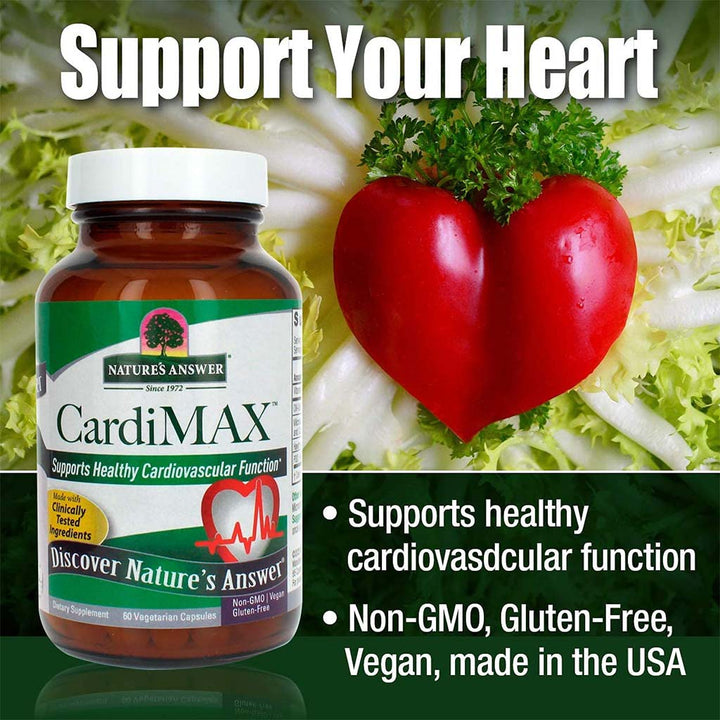 Nature's Answer Cardimax Vegetarian Capsules For Healthy Heart, Pack of 60's - Easy Pharmacy LLC