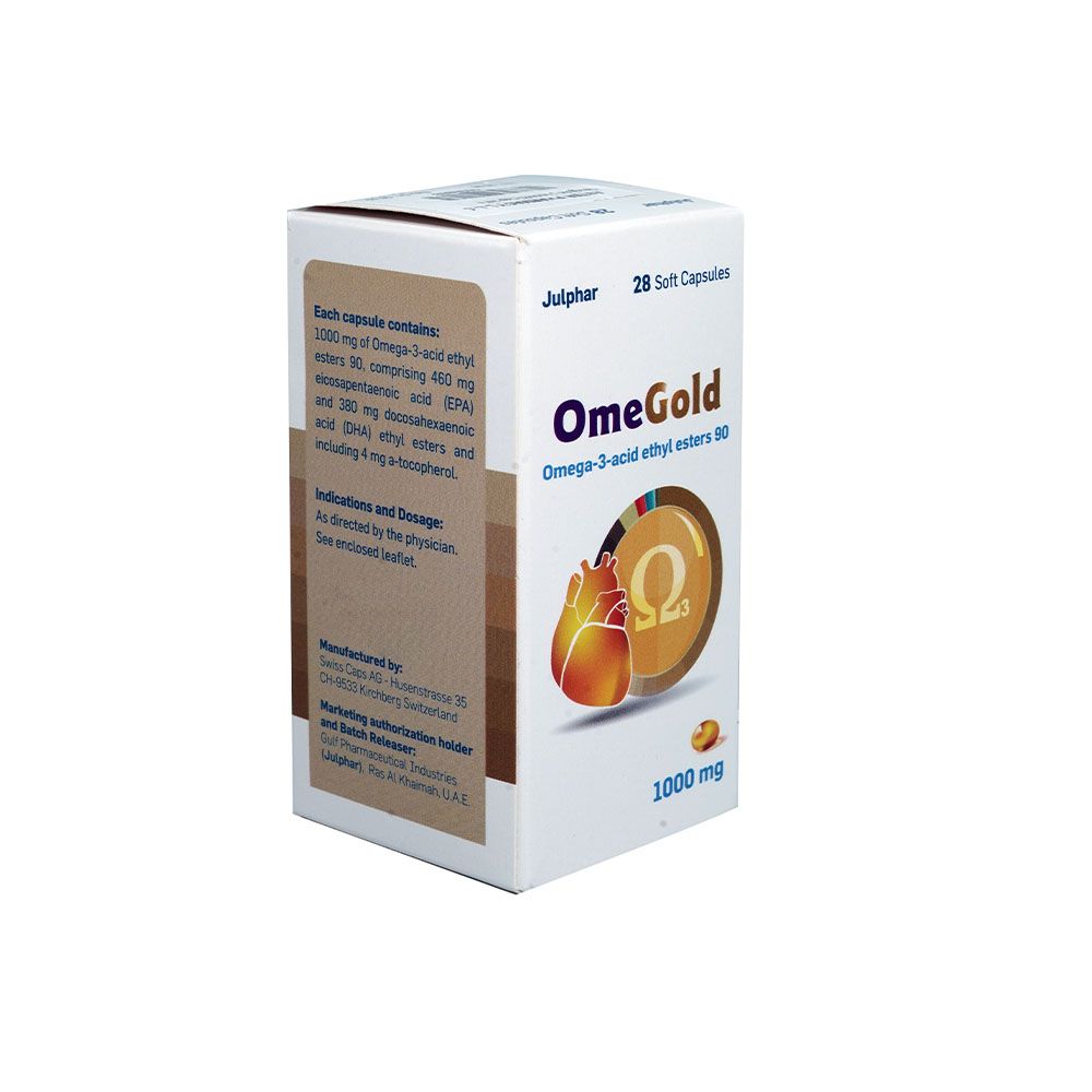 OmeGold 1000mg Omega 3 Fish Oil Supplement Capsules, Pack of 28's - Easy Pharmacy LLC