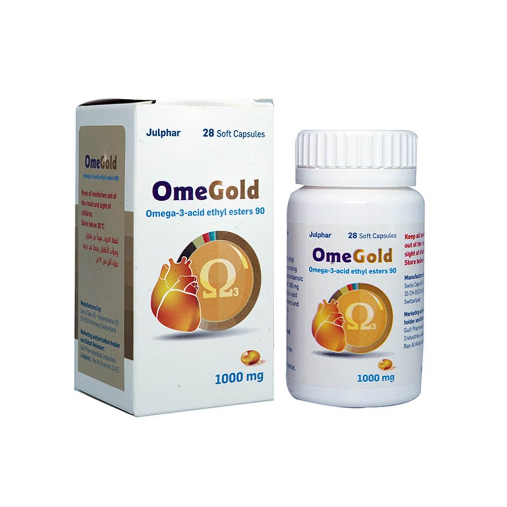 OmeGold 1000mg Omega 3 Fish Oil Supplement Capsules, Pack of 28's - Easy Pharmacy LLC