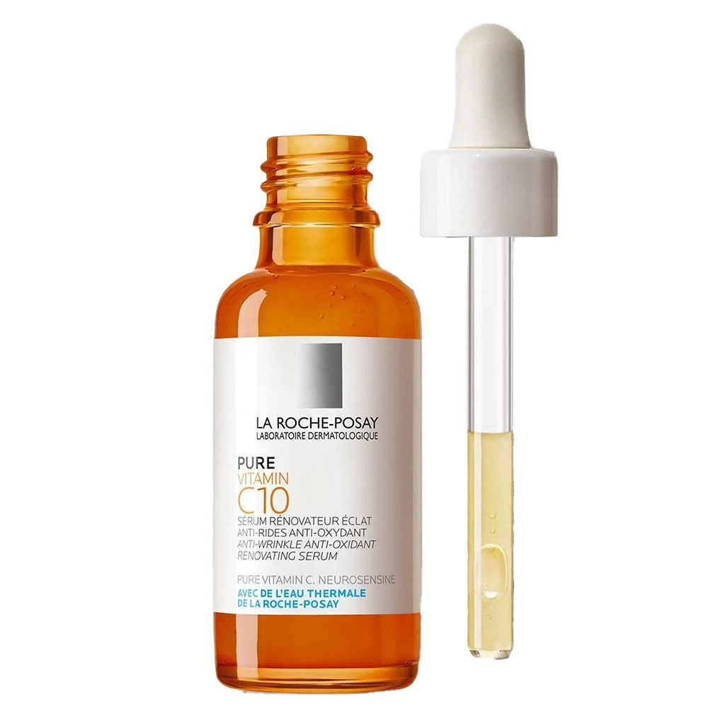 La Roche-Posay 10% Pure Vitamin C Anti-Aging Face & Neck Serum For Wrinkles 30ml - Easy Pharmacy LLC