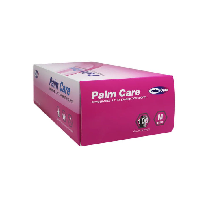 Palm Care Powder Free Latex Examination Medium Gloves 100's - Easy Pharmacy LLC