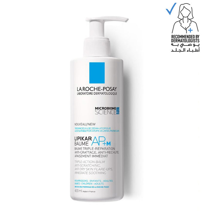 La Roche-Posay Lipikar Baume Ap+M Moisturizer For Atopic Eczema & Allergy-Prone Skin With Extreme Dryness 400ml - Easy Pharmacy LLC