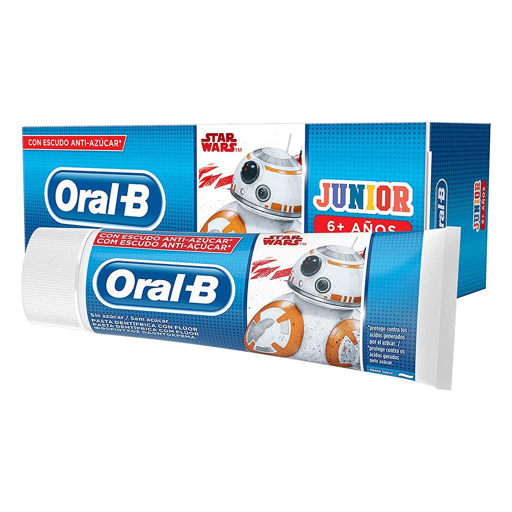 Oral B Star Wars Junior Toothpaste With Sugar Shield For 6+ Years Kids 75ml - Easy Pharmacy LLC