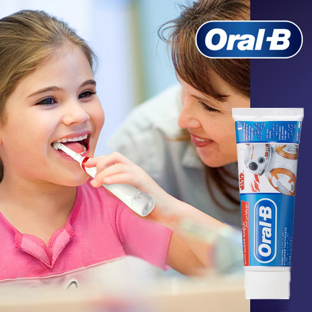 Oral B Star Wars Junior Toothpaste With Sugar Shield For 6+ Years Kids 75ml - Easy Pharmacy LLC