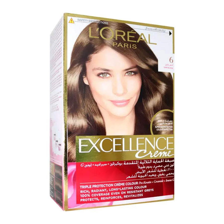 Loreal Paris Excellence Cream Hair Color 6 Dark Blonde 1's
