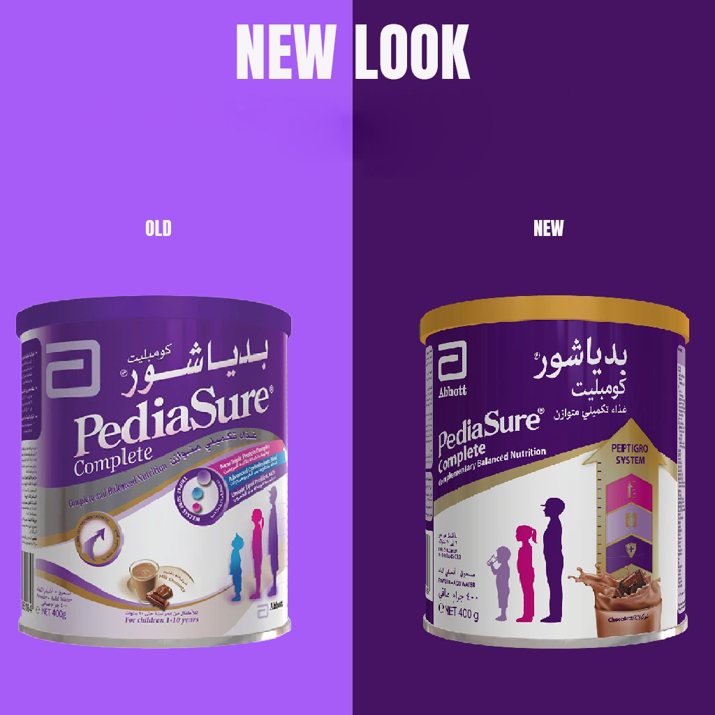 PediaSure Complete Peptrigro Growing Up Children's Milk Formula For 1 To 10 Years Milk Chocolate Flavour 400g - Easy Pharmacy LLC