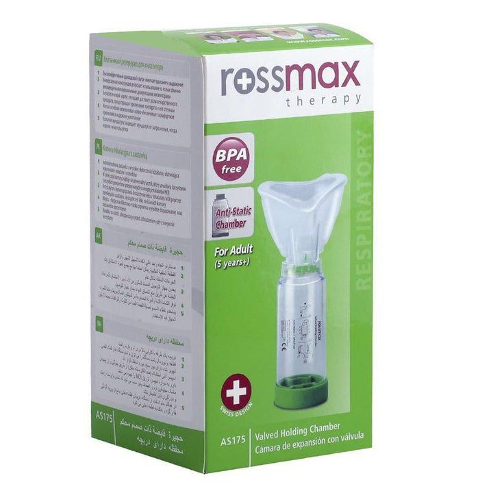 Rossmax AS175 Adult Aero Spacer Mask With Valved Holding Chamber - Easy Pharmacy LLC