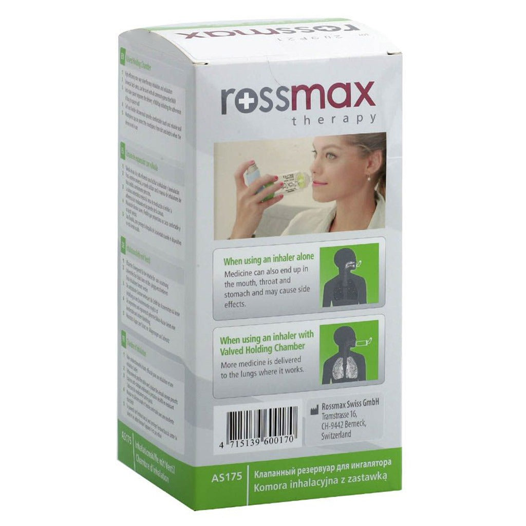 Rossmax AS175 Adult Aero Spacer Mask With Valved Holding Chamber - Easy Pharmacy LLC
