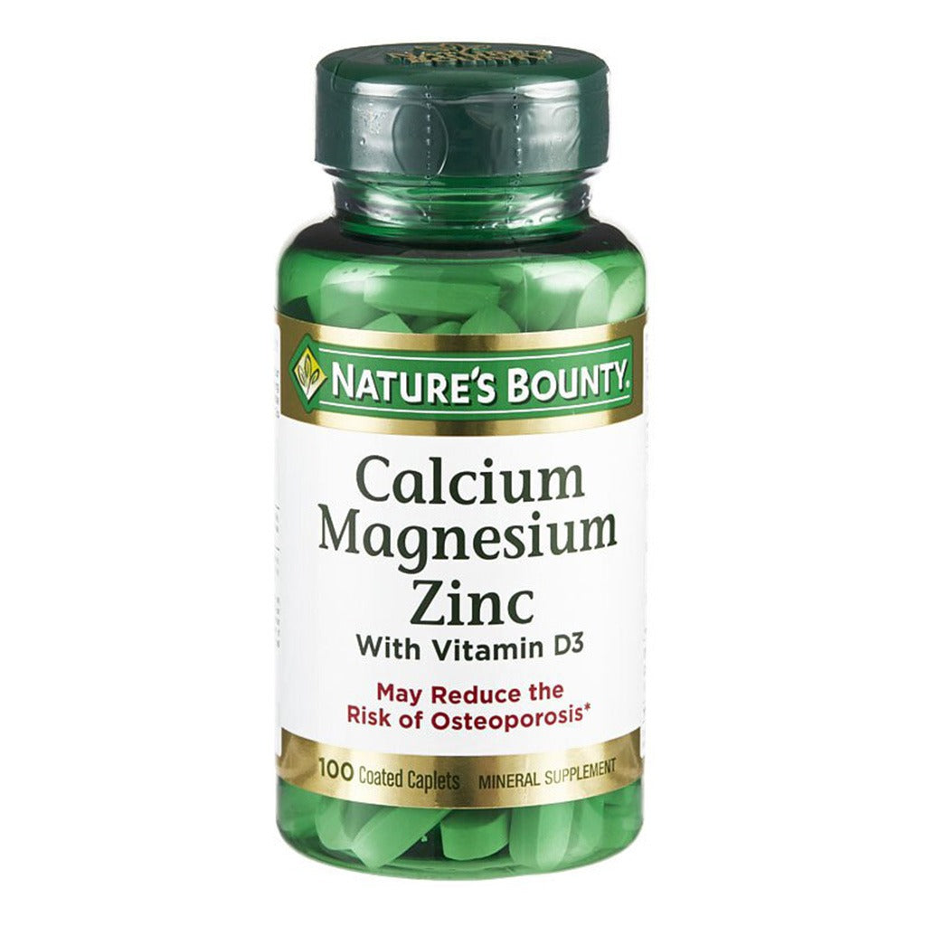 Nature's Bounty Calcium Magnesium Zinc with Vitamin D3 Caplets 100's - Easy Pharmacy LLC