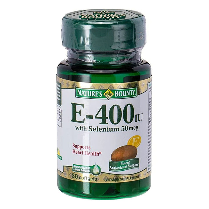 Nature's Bounty E-400IU with Selenium 50 mcg Softgels 30's - Easy Pharmacy LLC
