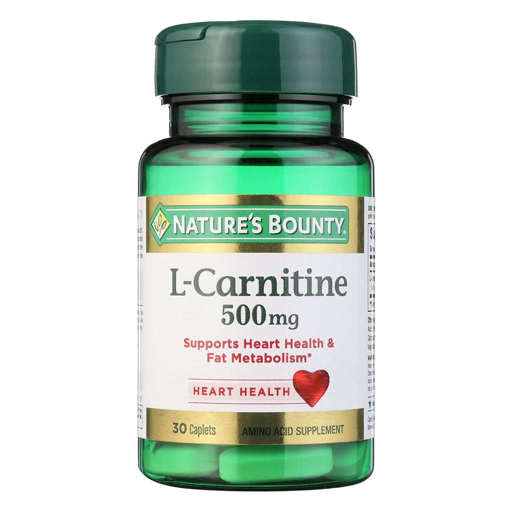 Nature's Bounty L-Carnitine 500 mg Caplets 30's - Easy Pharmacy LLC
