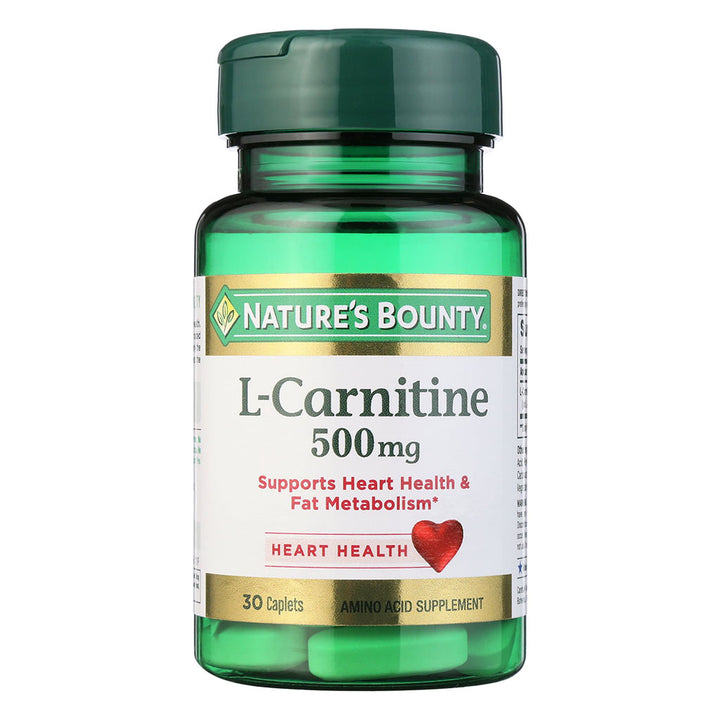 Nature's Bounty L-Carnitine 500 mg Caplets 30's - Easy Pharmacy LLC