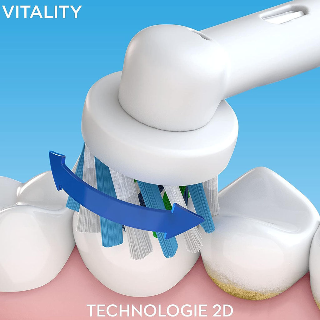 Braun Oral B Vitality100 Cross Action Toothbrush White D100.413.1 - Easy Pharmacy LLC