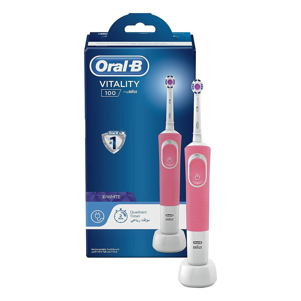 Braun Oral B Vitality100 Cross Action Toothbrush Pink D100.413.1 - Easy Pharmacy LLC