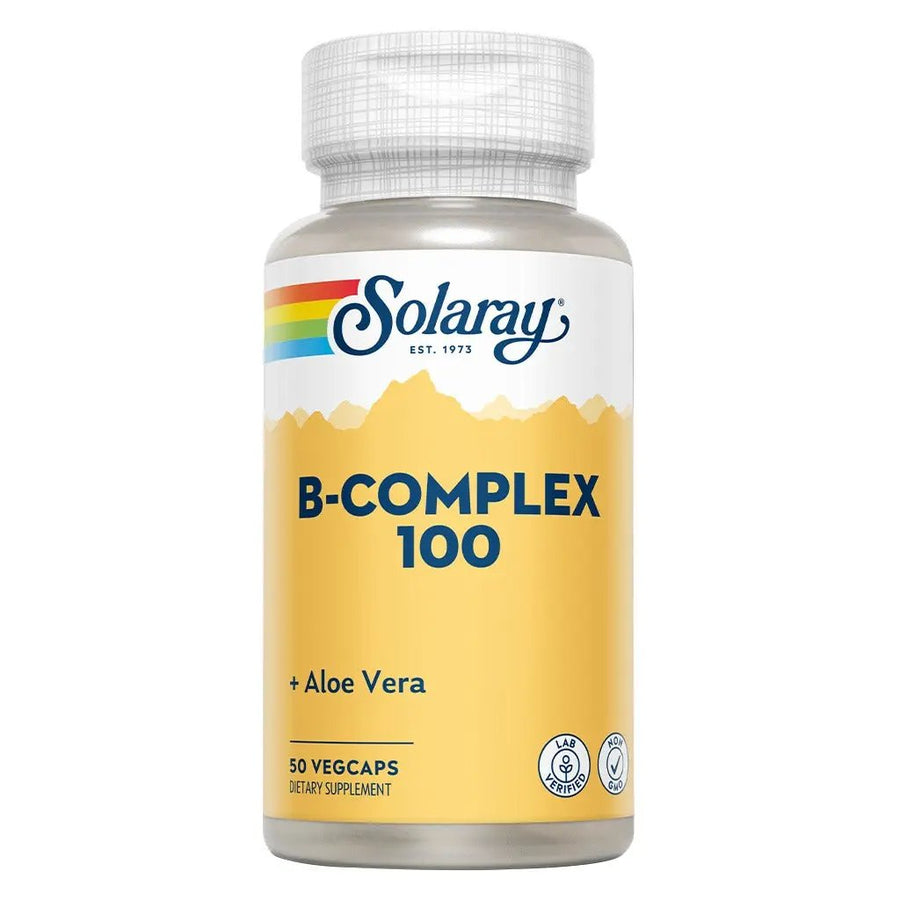 Solaray B Complex 100 Capsules With Aloe Vera Pack Of 50 Capsules