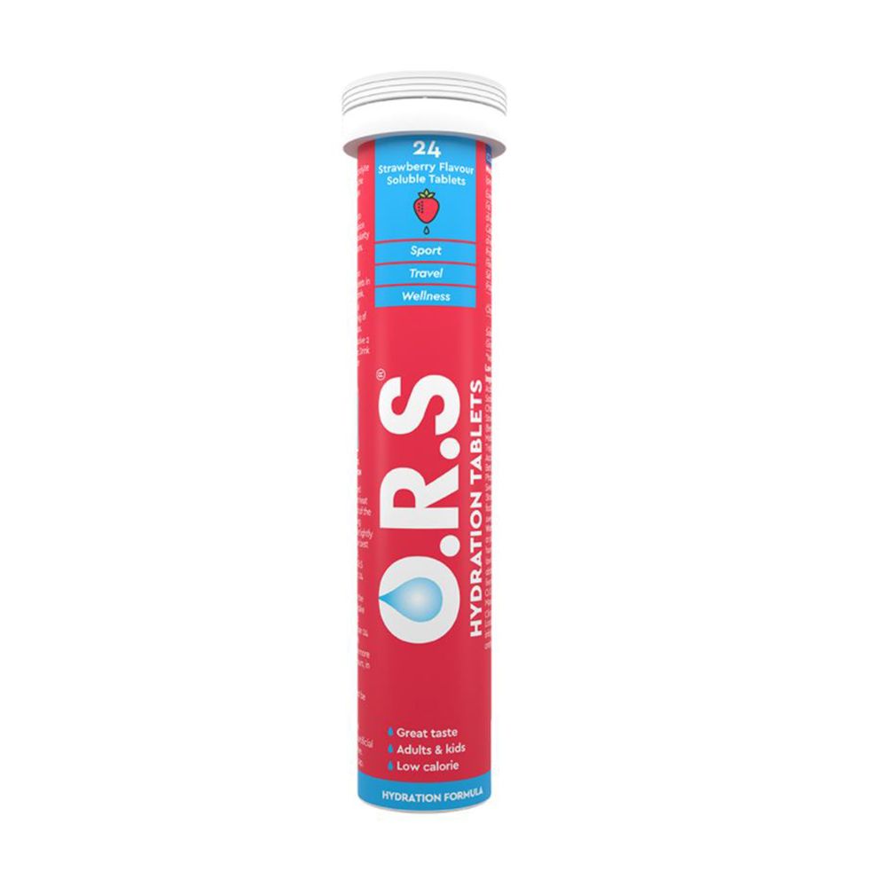 ORS Strawberry Flavour Soluble Tablets 24's - Easy Pharmacy LLC
