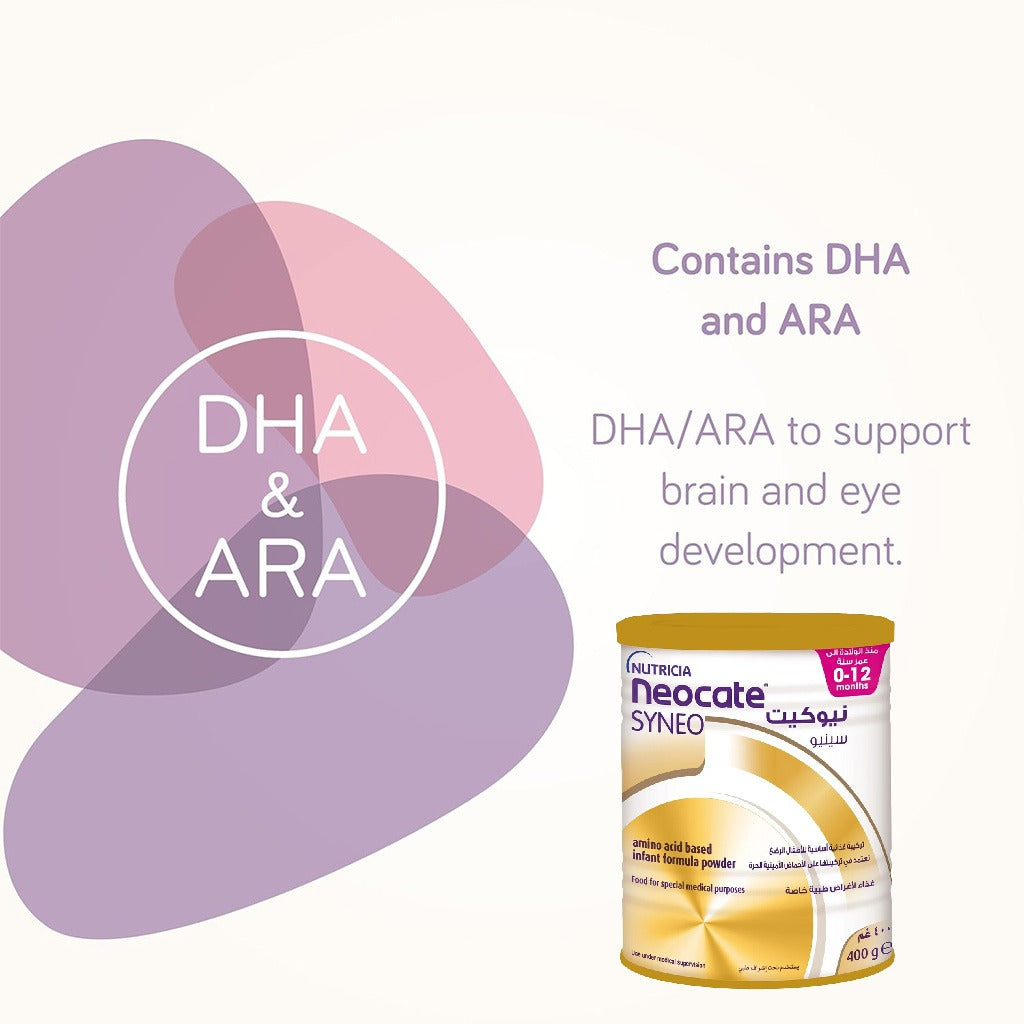 Nutricia Neocate Syneo Amino Acid Based Infant Milk Formula For 0 To 12 Months 400g - Easy Pharmacy LLC