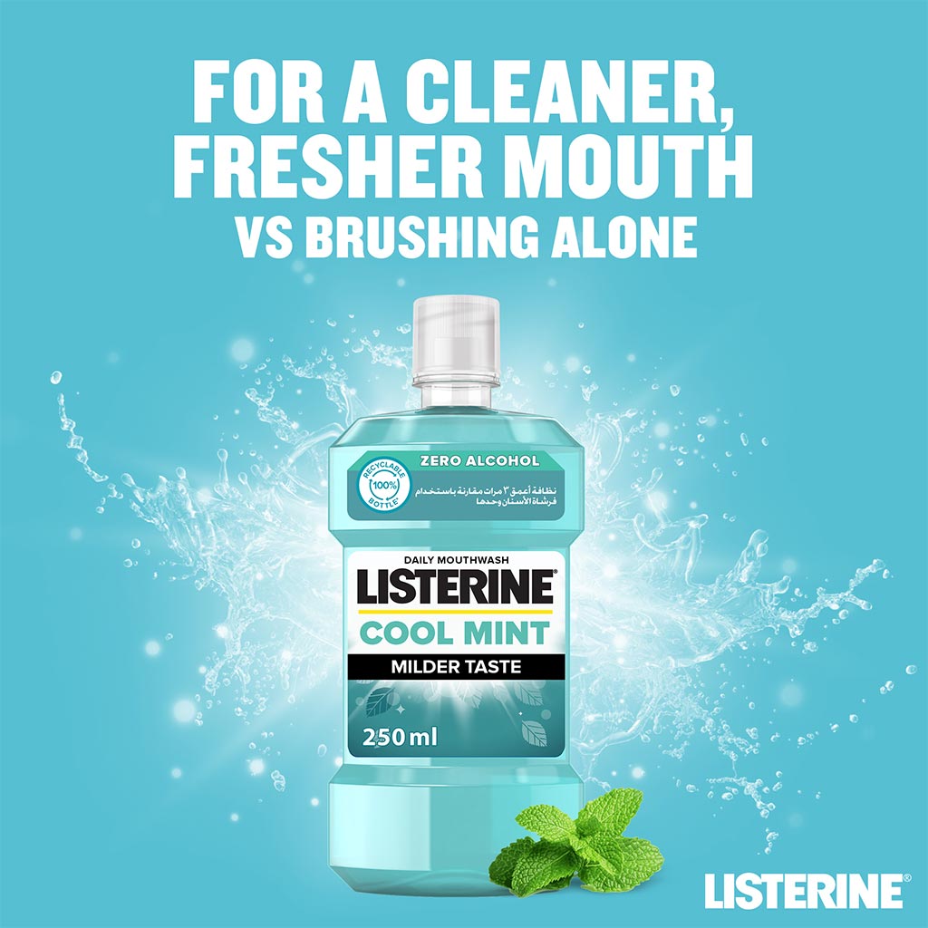 Listerine Zero Alcohol Cool Mint Milder Taste Mouthwash 250ml - Easy Pharmacy LLC
