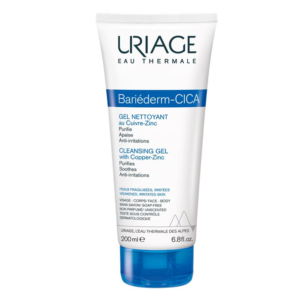 Uriage Bariederm-CICA Cleansing Gel With Copper & Zinc 200ml - Easy Pharmacy LLC