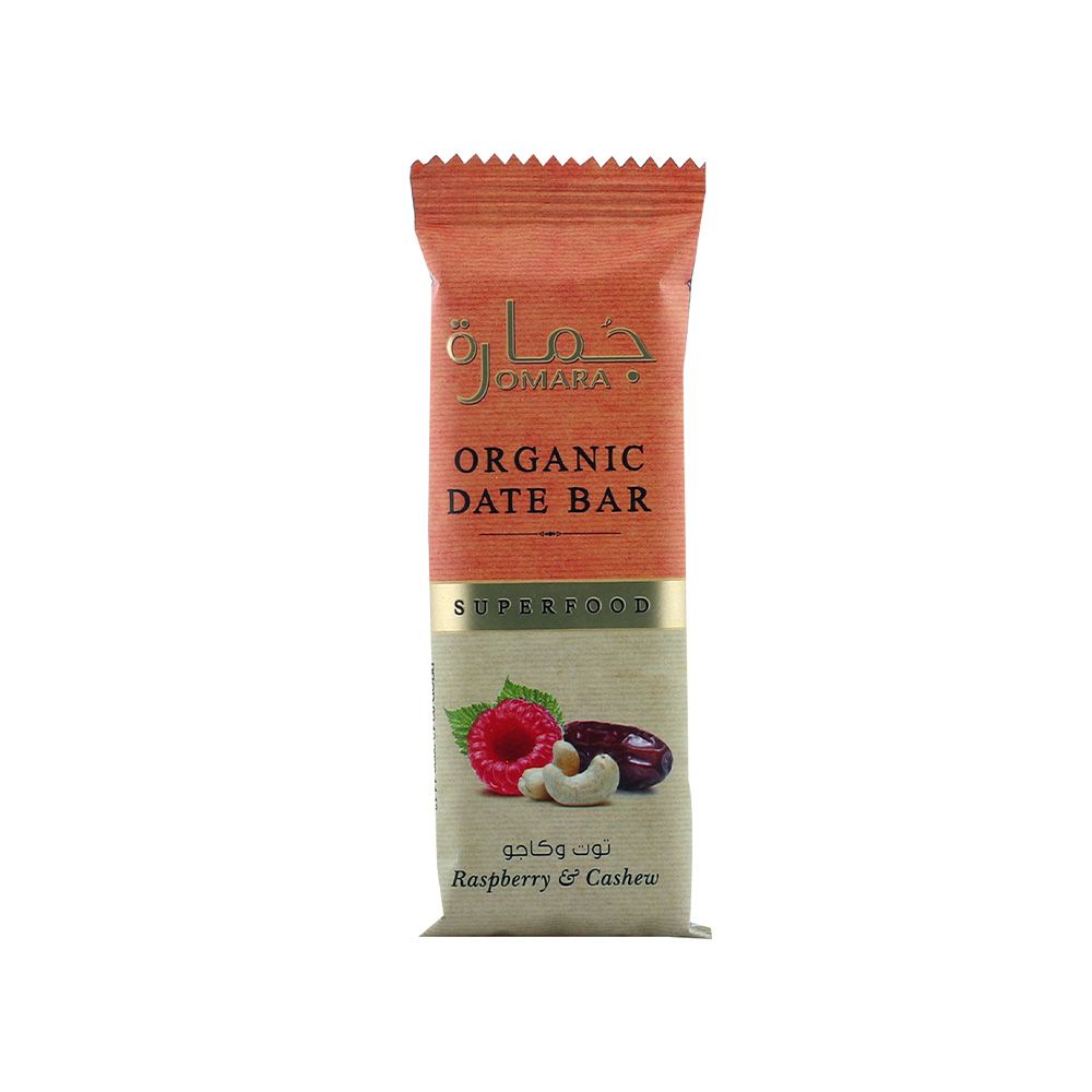 Jomara Organic Date Bar Raspberry And Cashew 40 g 1's - Easy Pharmacy LLC