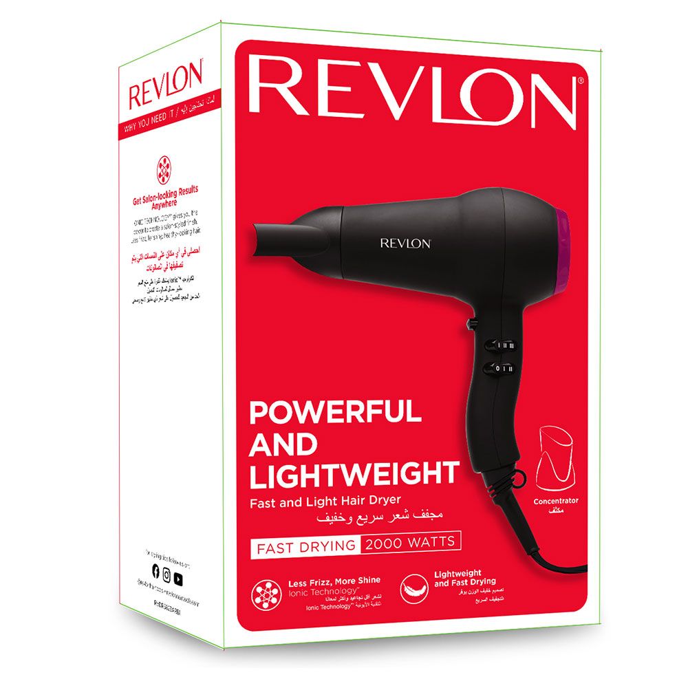 Revlon Powerful & Lightweight Fast Drying 2000W Hair Dryer - Easy Pharmacy LLC