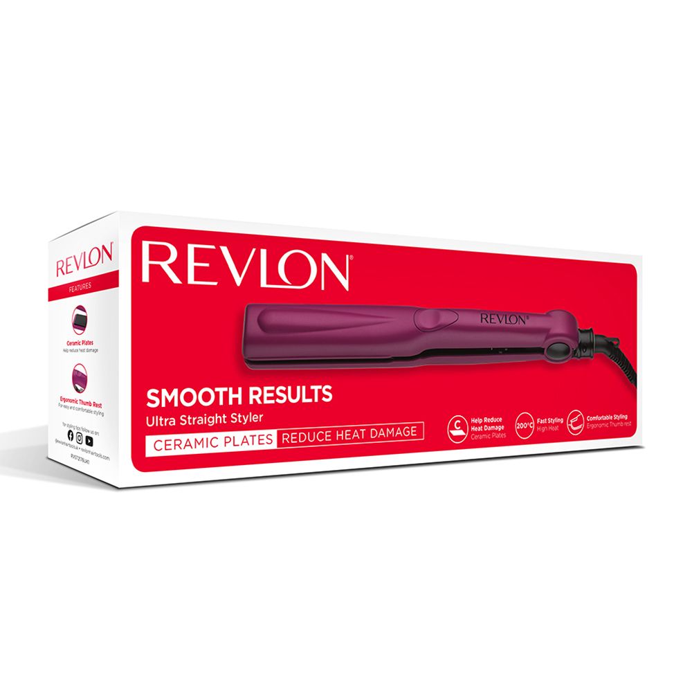 Revlon Ultra Straight Hair Styler Pink RVST2176 - Easy Pharmacy LLC