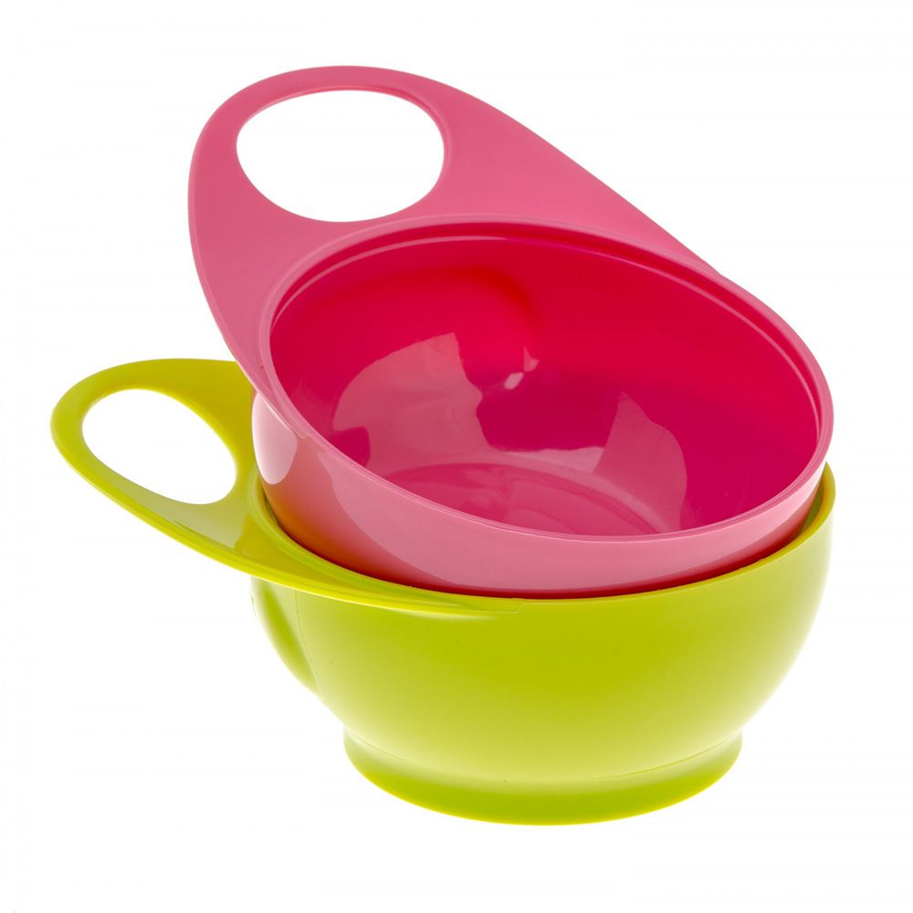 Brother Max 2 Easy Hold Bowls 4+ Months Pink & Green 1's BM305PG - Easy Pharmacy LLC