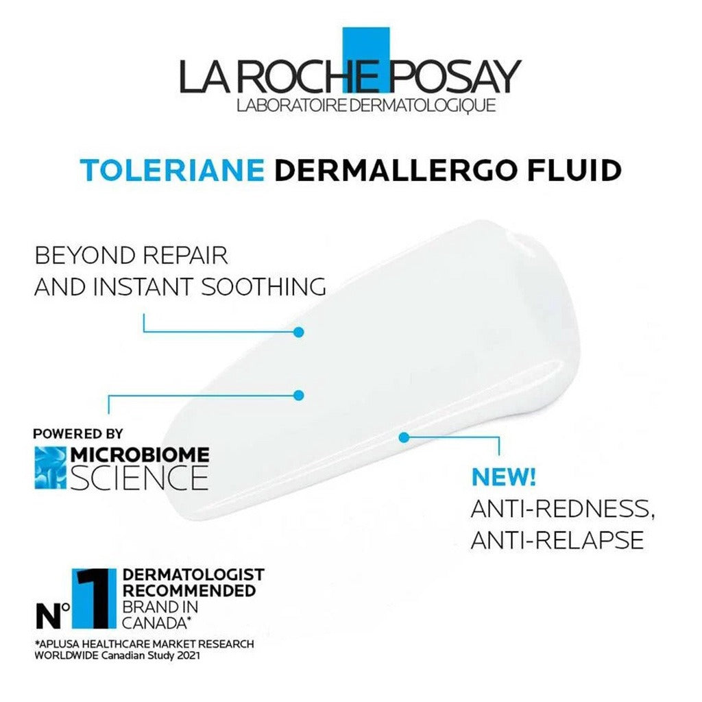La Roche-Posay Toleriane Dermallergo Fluide Face Moisturizer For Sensitive Skin 40ml - Easy Pharmacy LLC