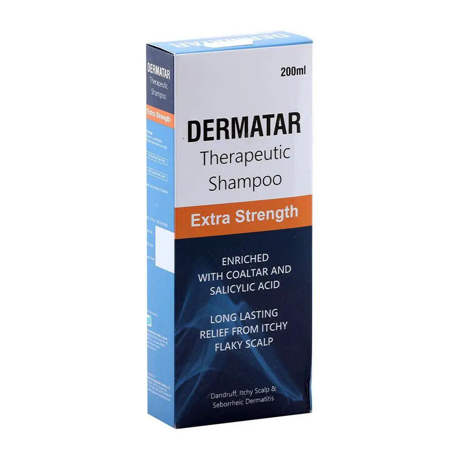 Dermatar Extra Strength Therapeutic Shampoo 200 mL Coal Tar and Salicylic Acid Formula