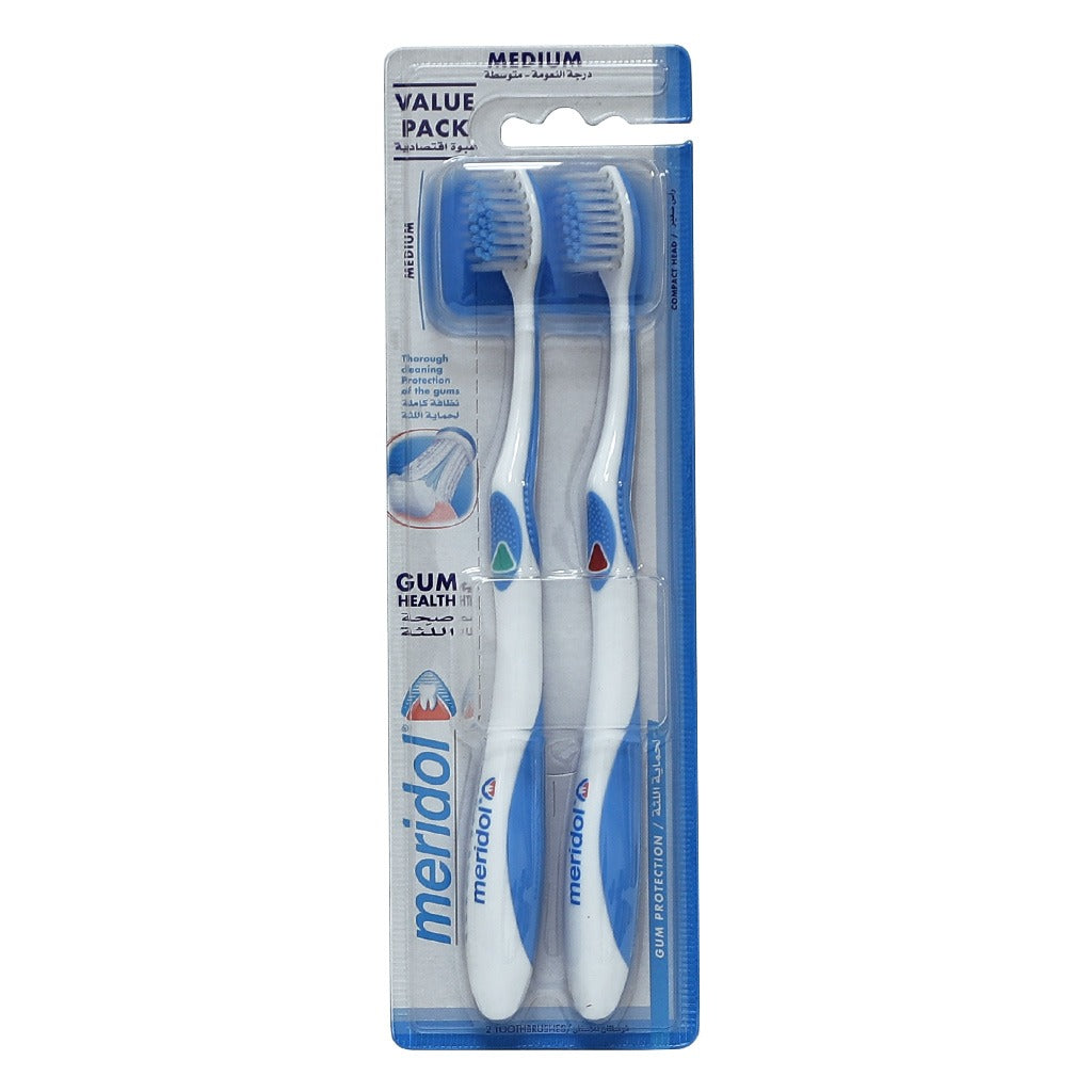 Meridol Medium Toothbrush 2's - Easy Pharmacy LLC