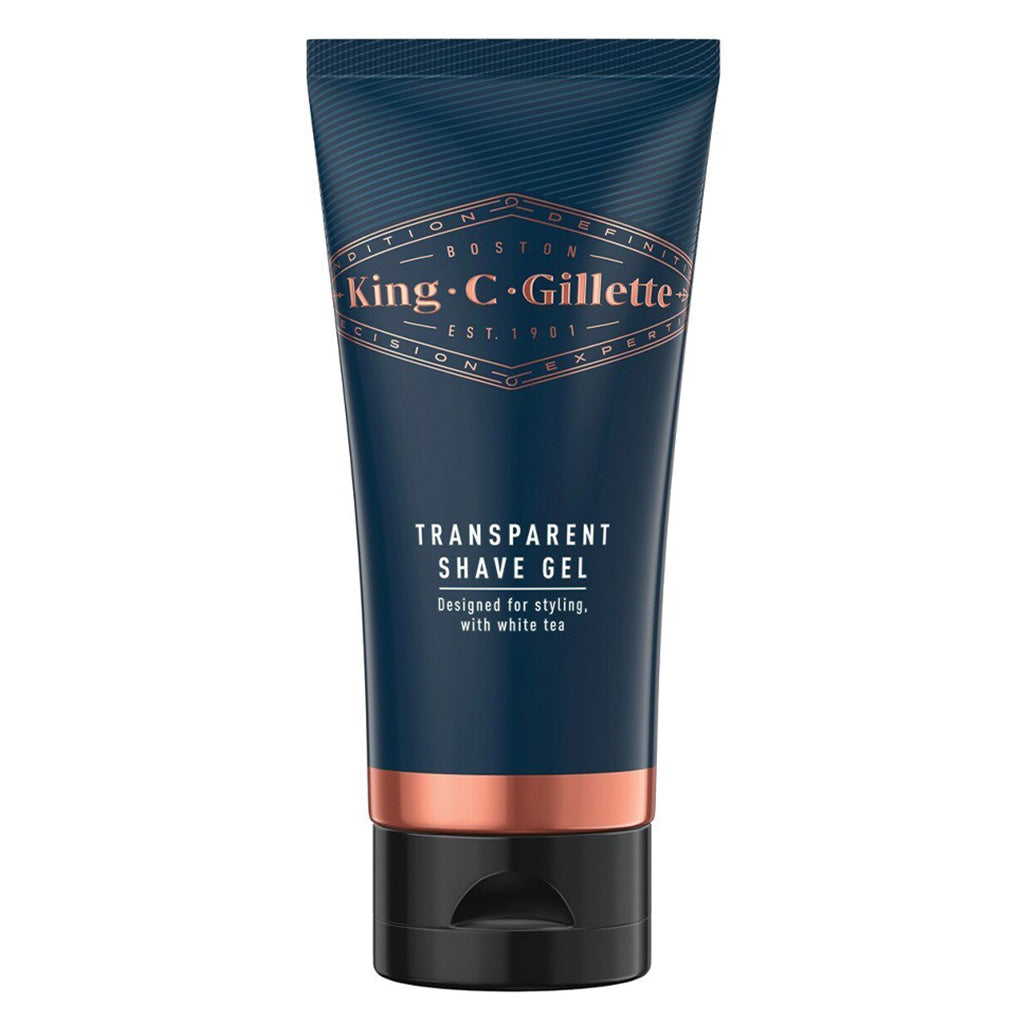 King C. Gillette Men’s Transparent, Non-Foaming Shave Gel With White Tea and Argan Oil 150ml - Easy Pharmacy LLC