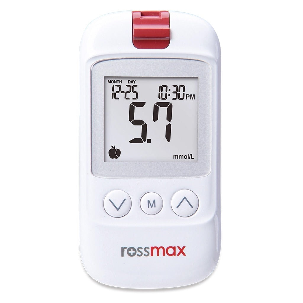 Rossmax HS200 Blood Sugar Monitor With Strips For Diabetes Management - Easy Pharmacy LLC