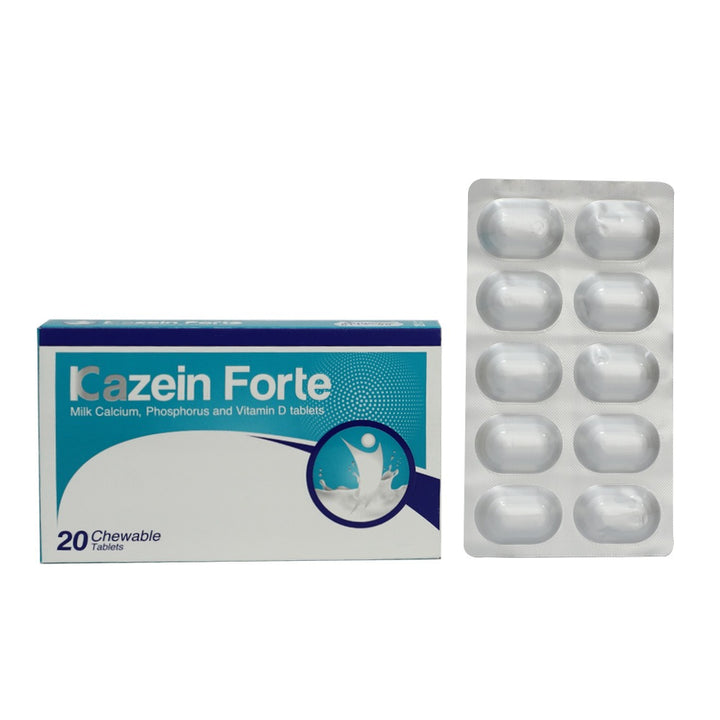 Kazein Forte Milk Calcium Chewable Tablets 20's - Easy Pharmacy LLC