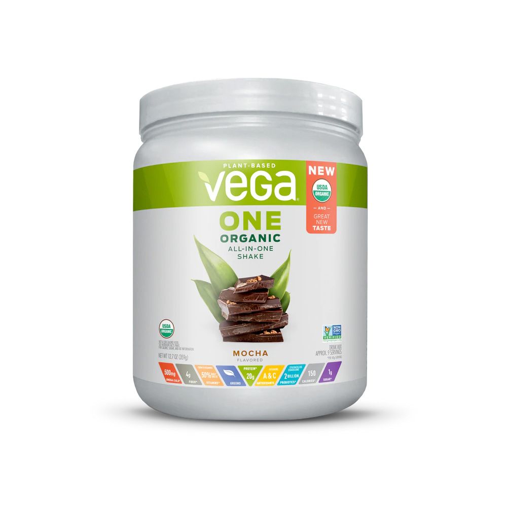 Vega One Plant-Based Organic All-In-One Shake Powder Mocha 12.7 oz./359 g - Easy Pharmacy LLC