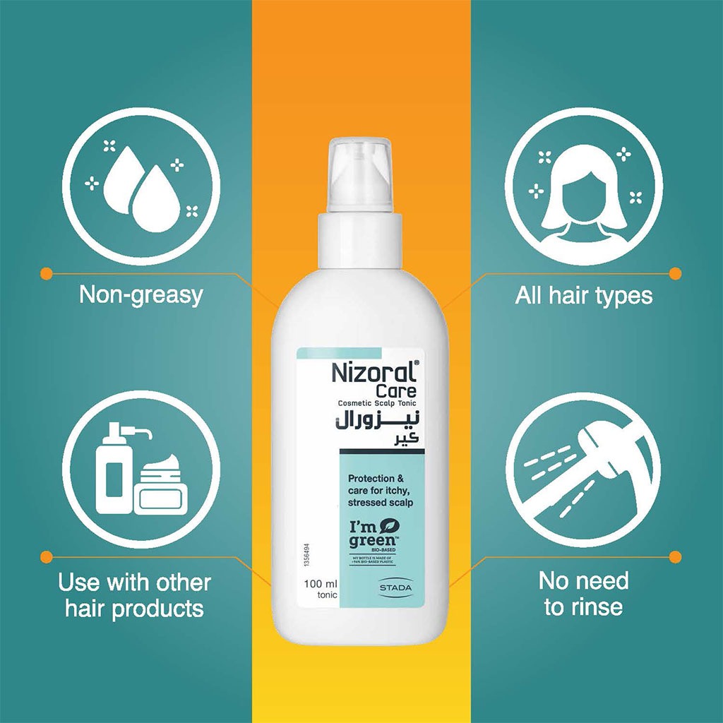 Nizoral Care Leave-In Scalp Tonic For Stressed And Itchy Scalp 100ml - Easy Pharmacy LLC