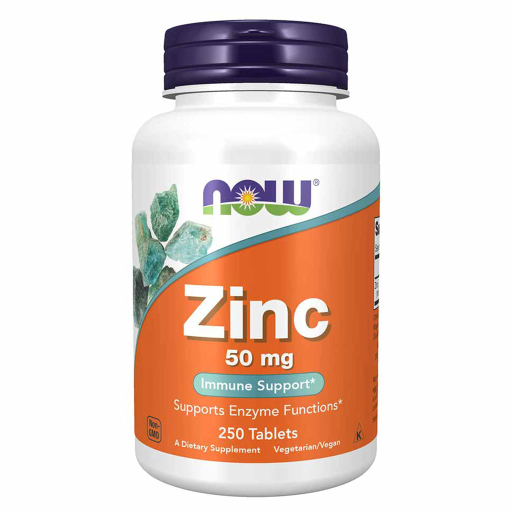 Now Zinc 50mg Tablets For Immune Support, Pack of 250's - Easy Pharmacy LLC