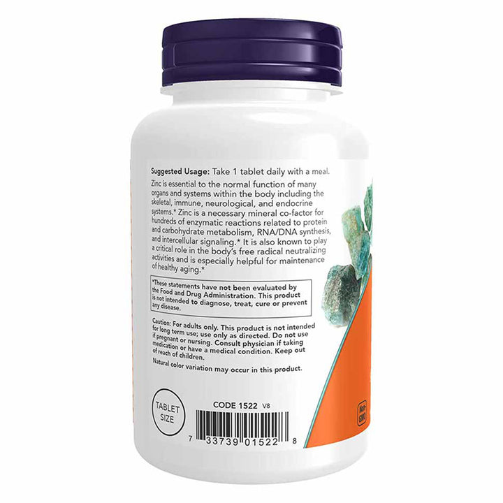 Now Zinc 50mg Tablets For Immune Support, Pack of 250's - Easy Pharmacy LLC