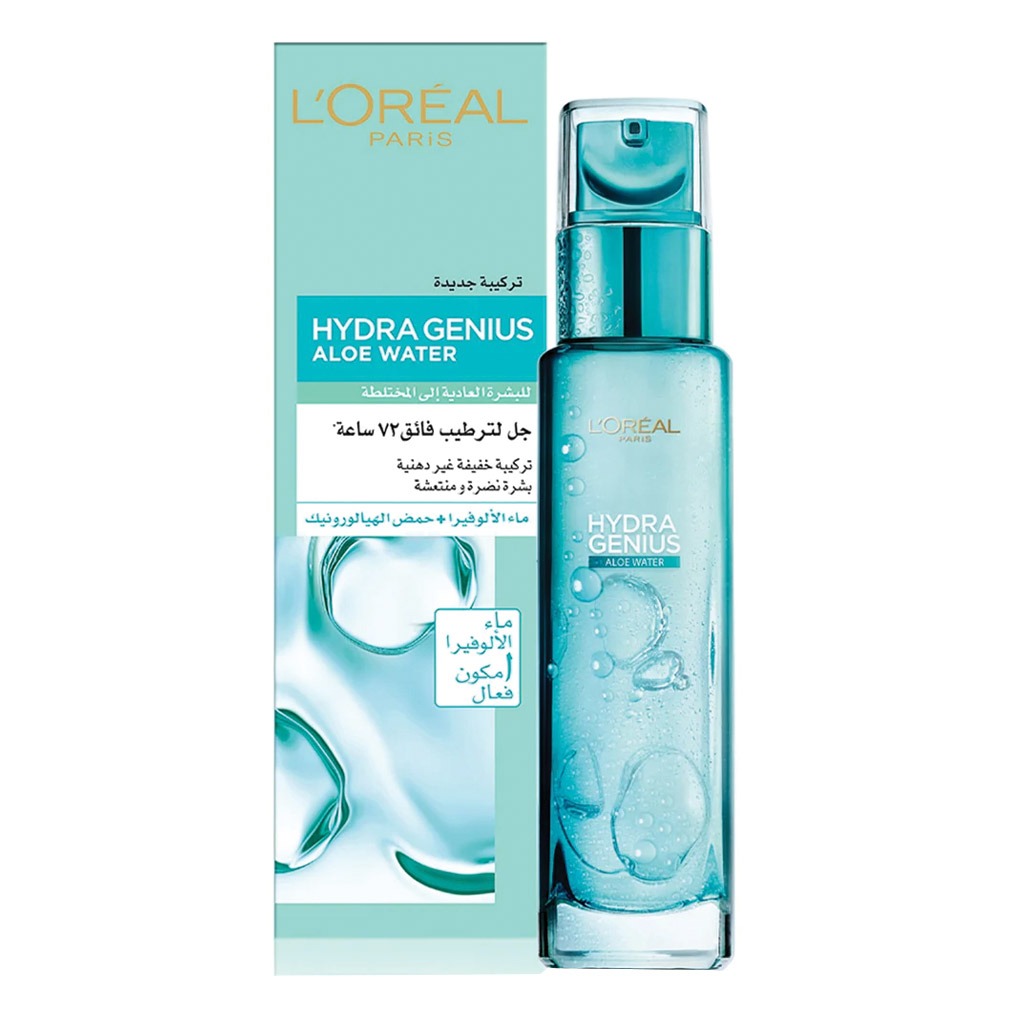 L'oreal Paris Hydra Genius Aloe Water 72H Moisturizer Normal To Combination skin 70 mL - Easy Pharmacy LLC