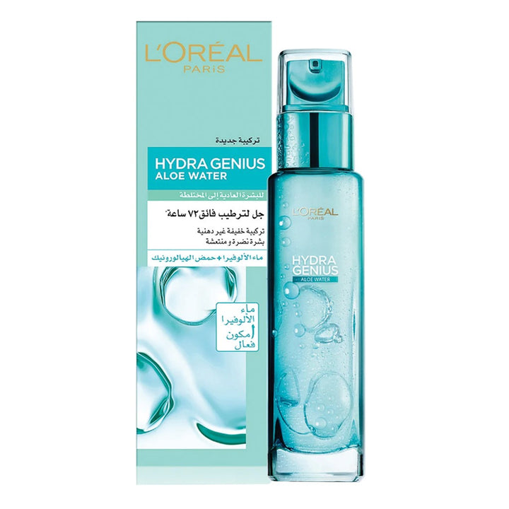 L'oreal Paris Hydra Genius Aloe Water 72H Moisturizer Normal To Combination skin 70 mL - Easy Pharmacy LLC