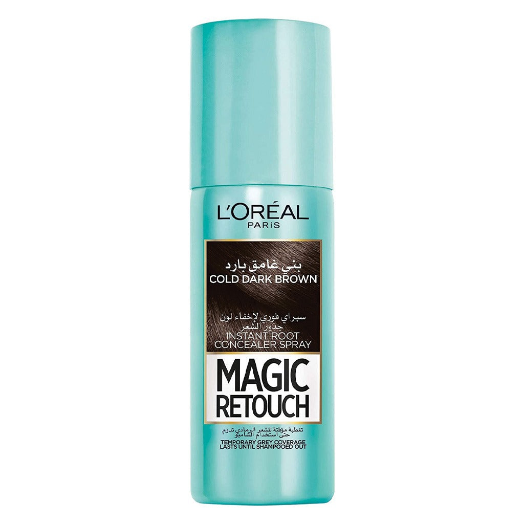 Loreal Paris Magic Retouch Instant Root Concealer Spray Cold Dark Brown - Easy Pharmacy LLC