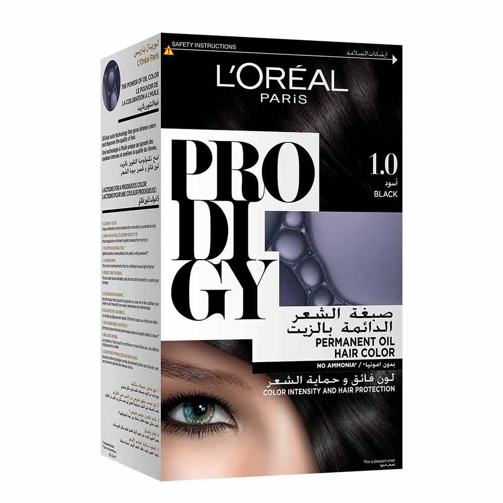 Loreal Paris Prodigy Permanent Oil Hair Color 1 Obsidian Kit - Easy Pharmacy LLC