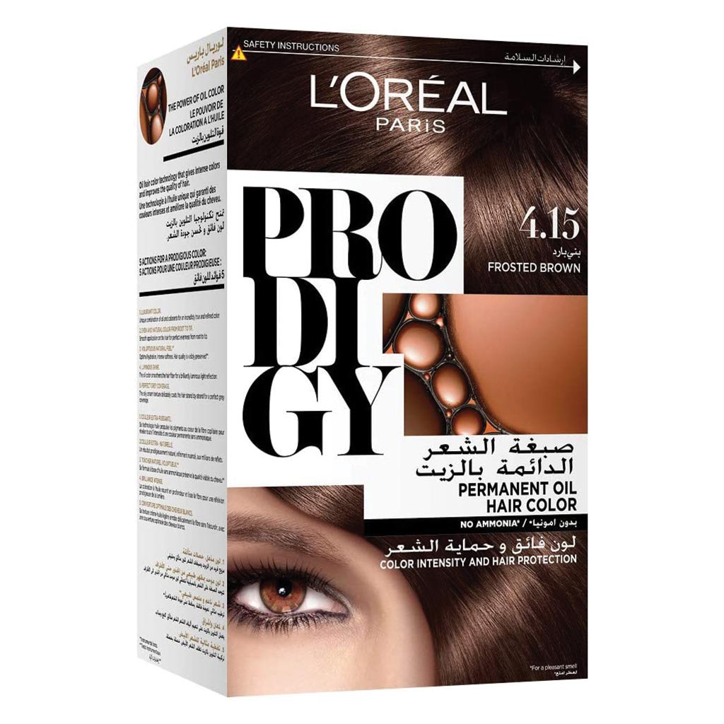 Loreal Paris Prodigy Permanent Oil Hair Color 4.15 Sienna Kit - Easy Pharmacy LLC