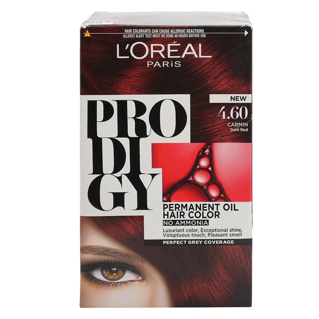 Loreal Paris Prodigy Permanent Oil Hair Color 4.6 Carmin Kit - Easy Pharmacy LLC