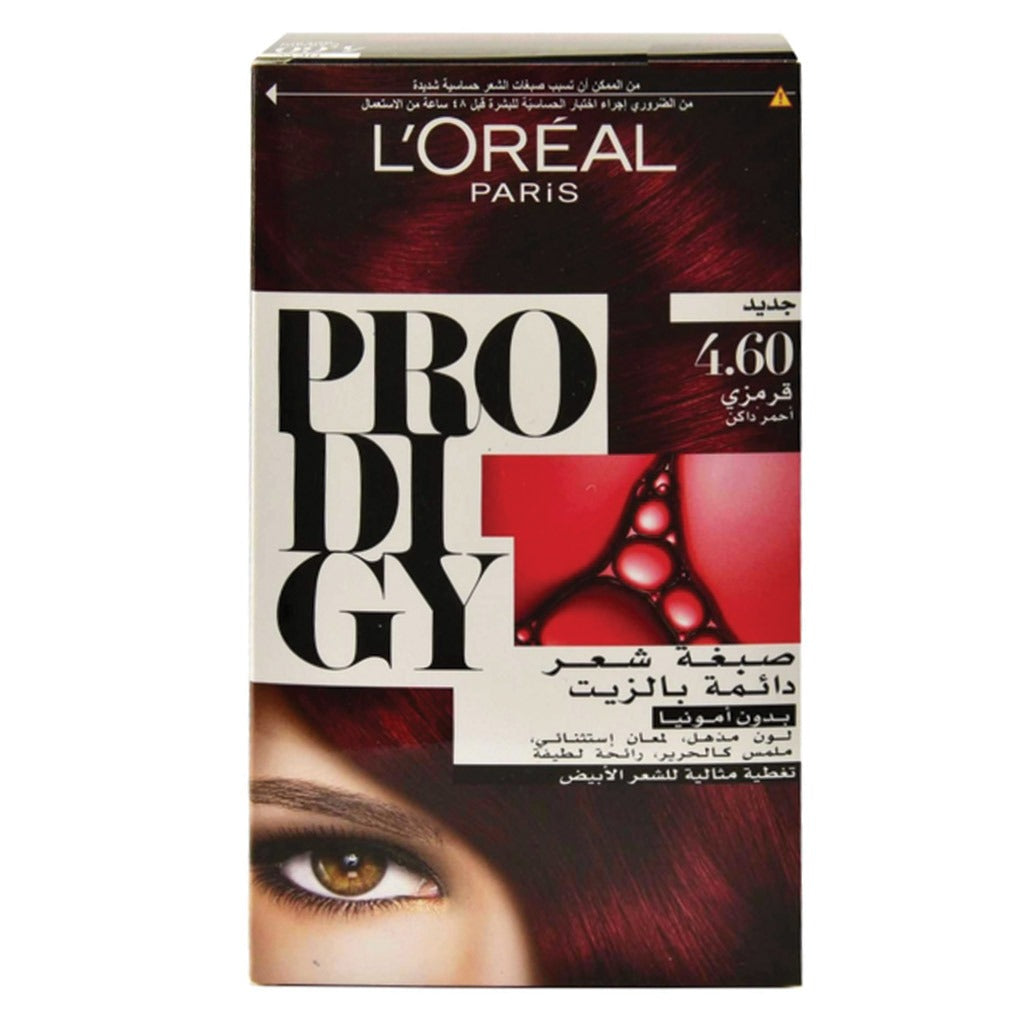 Loreal Paris Prodigy Permanent Oil Hair Color 4.6 Carmin Kit - Easy Pharmacy LLC