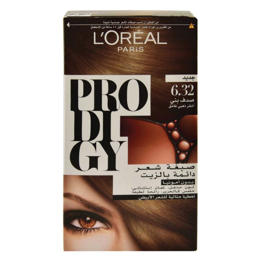 Loreal Paris Prodigy Permanent Oil Hair Color 6.32 Pearl Brown Kit - Easy Pharmacy LLC