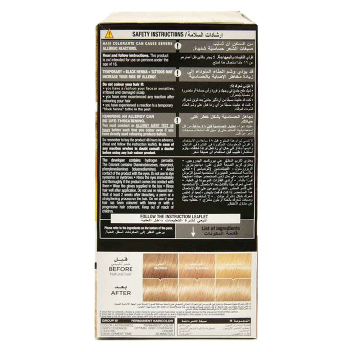 Loreal Paris Prodigy Permanent Oil Hair Color 9.1 Whitegold Kit - Easy Pharmacy LLC