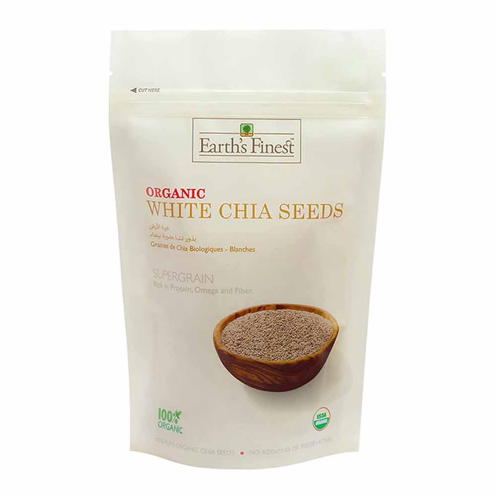 Earth's Finest Organic White Chia Seeds 300 g - Easy Pharmacy LLC