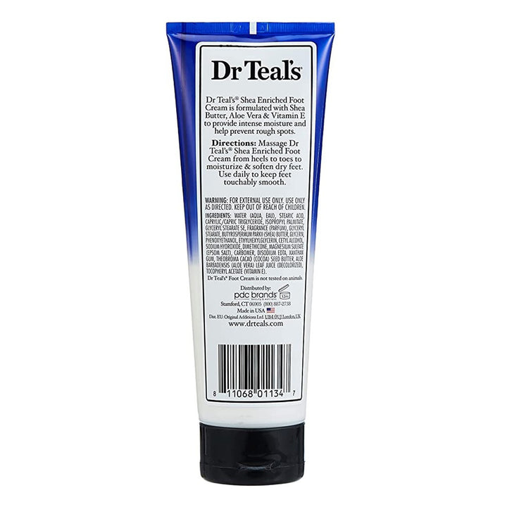 Dr Teal's Moisturize & Soften Foot Cream with Epsom Salt, Shea Butter And Aloe Vera 227 g - Easy Pharmacy LLC