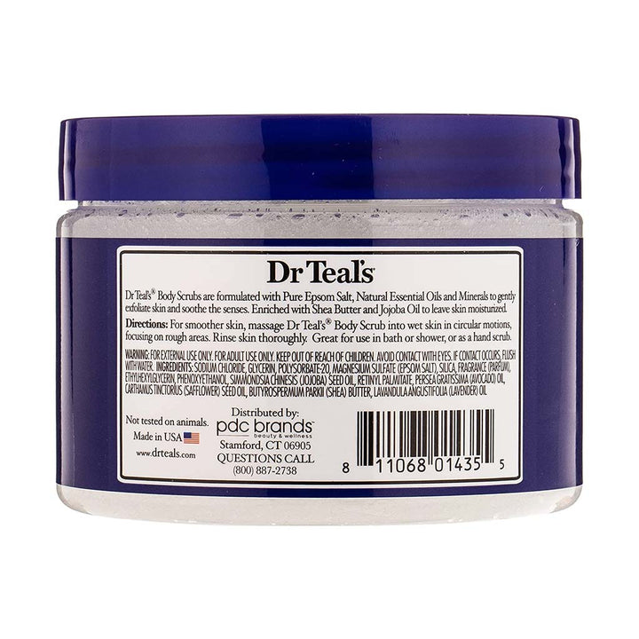 Dr Teal's Exfoliate & Renew Epsom Salt Body Scrub With Lavender 454 g - Easy Pharmacy LLC
