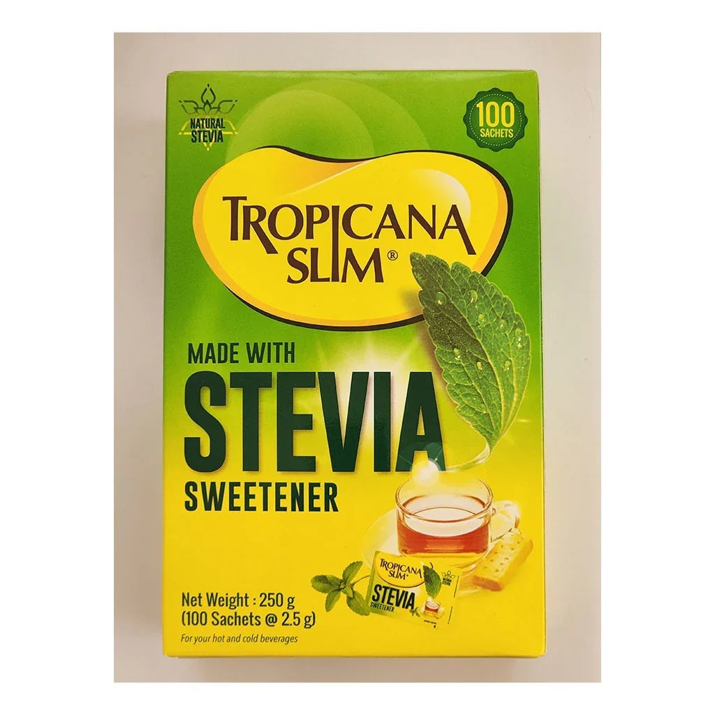 Tropicana Slim Made With Stevia Sweetener Sachet 2.5 g 100's - Easy Pharmacy LLC